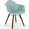 Buy Velvet Dining Chair - Scandinavian Design and Dark Wood Legs - Skandiva  Pastel blue 61601 with a guarantee