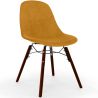 Buy Velvet Dining Chair - Scandinavian Design and Dark Wood Legs - Lumi Mustard 61600 with a guarantee