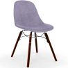 Buy Velvet Dining Chair - Scandinavian Design and Dark Wood Legs - Lumi Pastel Purple 61600 at MyFaktory