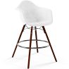 Buy Velvet Bar Stool - Scandinavian Design and Dark Wood Legs - Skandiva  White 61599 at MyFaktory