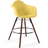 Buy Velvet Bar Stool - Scandinavian Design and Dark Wood Legs - Skandiva  Yellow 61599 - prices