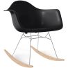 Buy Rocking Chair - Scandinavian Design - Wooden and Metal Legs - Skandiva Black 61605 - prices