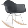 Buy Rocking Chair - Scandinavian Design - Wooden and Metal Legs - Skandiva Dark grey 61605 in the United Kingdom