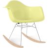 Buy Rocking Chair - Scandinavian Design - Wooden and Metal Legs - Skandiva Pastel yellow 61605 at MyFaktory