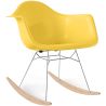 Buy Rocking Chair - Scandinavian Design - Wooden and Metal Legs - Skandiva Yellow 61605 - in the UK