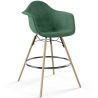 Buy Velvet Bar Stool - Scandinavian Design and Wooden Legs - Skandiva  Dark green 61597 at MyFaktory