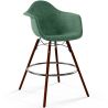 Buy Velvet Bar Stool - Scandinavian Design and Dark Wood Legs - Skandiva  Dark green 61599 - prices