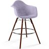 Buy Velvet Bar Stool - Scandinavian Design and Dark Wood Legs - Skandiva  Pastel Purple 61599 in the United Kingdom