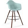 Buy Velvet Bar Stool - Scandinavian Design and Dark Wood Legs - Skandiva  Pastel blue 61599 home delivery