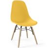 Buy Children's Chair - Scandinavian Design - Wooden Legs - Lumi Yellow 61695 - in the UK