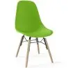 Buy Children's Chair - Scandinavian Design - Wooden Legs - Lumi Green 61695 - in the UK