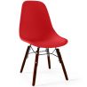 Buy Children's Chair - Scandinavian Design - Dark Wooden Legs - Lumi Red 61699 in the United Kingdom