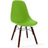 Buy Children's Chair - Scandinavian Design - Dark Wooden Legs - Lumi Green 61699 - in the UK