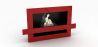 Buy Contemporary Floor-Standing Ethanol Fireplace Glossy red 18783 - in the UK