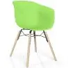 Buy Dining Chair - Scandinavian Style - Natural Wood Legs - Mangri Pastel green 61734 at MyFaktory