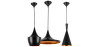 Buy X3 Pendant lamps - Beat Shade Style Black 59258 - in the UK