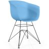 Buy Dining Chair - Scandinavian Style - Black Legs - Mangri Pastel blue 61731 - in the UK