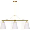 Buy Aged Gold Metal Ceiling Pendant Lamp with 3 Shades - Emberlux Gold 61736 - in the UK