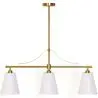 Buy Aged Gold Metal Ceiling Pendant Lamp with 3 Shades - Emberlux Gold 61736 - in the UK