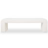Buy Bench Upholstered In White Bouclé Fabric - Modern Elegant Minimalist - Elvara White 61779 - in the UK