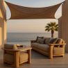 Buy Coconut fiber awning 3x4M - 100 % Ecological shade sail Beige 61781 - in the UK