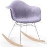 Buy Rocking Chair Modern Fabric Upholstered – Nordic Style - Skandiva  Pastel Purple 61813 - in the UK