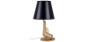 Buy Design Table Lamp Metal - Woody Gold 22731 - in the UK