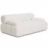 Buy Modular Sofa Upholstered in Bouclé Fabric – 2/3 Seater – Bathy White 61822 - in the UK