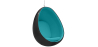 Buy Suspension Ele Chair Style - Black Exterior - Fabric Turquoise 59306 with a guarantee