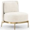 Buy Designer Armchair - Velvet Upholstered - Sabah White 61001 - prices