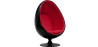 Buy Armchair Ele Chair Style - Black exterior -  Fabric Red 59312 in the United Kingdom