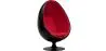 Buy Armchair Ele Chair Style - Black exterior -  Fabric Red 59312 in the United Kingdom
