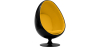 Buy Armchair Ele Chair Style - Black exterior -  Fabric Yellow 59312 with a guarantee