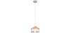 Buy Eigil Scandinavian pendant lamp - Wood and metal White 59309 - in the UK