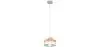 Buy Eigil Scandinavian pendant lamp - Wood and metal White 59309 - in the UK