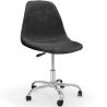 Buy Office Chair Swivel with Wheels – Velvet Upholstery – Steel Legs - Brielle  Black 61831 in the United Kingdom