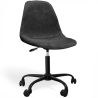Buy Office Chair Swivel with Wheels – Velvet Upholstery – Steel Black Legs - Brielle  Black 61832 in the United Kingdom
