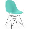 Buy Dining Chair with Metal Legs – Modern Design – Brielle  Turquoise 61833 - in the UK