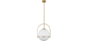 Buy Anette pendant lamp - Metal and crystal Gold 59329 - in the UK