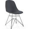 Buy Dining Chair with Metal Legs – Modern Design – Brielle  Dark grey 61833 in the United Kingdom