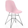 Buy Dining Chair with Metal Legs – Modern Design – Brielle  Pastel pink 61833 home delivery