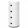 Buy Plastic Storage Chest - 4 Drawers - Modern Glossy Organizer - New Bili 4 White 61845 - in the UK