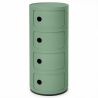 Buy Plastic Storage Chest - 4 Drawers - Modern Glossy Organizer - New Bili 4 Pastel green 61845 with a guarantee