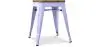 Buy Industrial Design Stool - Wood & Steel - 45cm - Metalix Lavander 58350 at MyFaktory