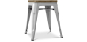 Buy Bistrot Metalix Stool wooden - Metal - 45 cm Light grey 58350 at MyFaktory
