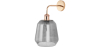 Buy Alessia wall lamp - Crystal and metal Grey transparent 59343 at MyFaktory