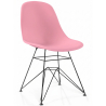 Buy Dining Chair with Metal Legs – Modern Design – Brielle  Pink 61833 in the United Kingdom