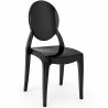 Buy Dining Chair Transparent - Victoria Ghost Style Black 61536 in the United Kingdom