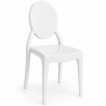 Buy Dining Chair Transparent - Victoria Ghost Style White 61536 - in the UK