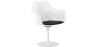 Buy Dining Chair with Armrests - White Swivel Chair - Tulipan Black 59259 at MyFaktory